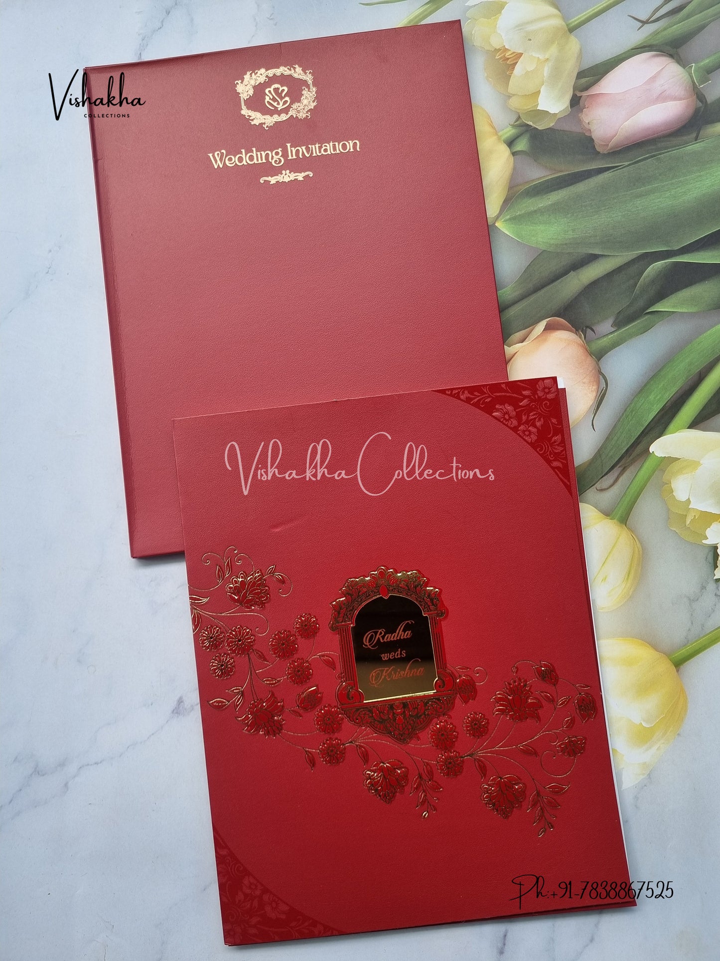 Semi Box Colored invitation Cards SN-72