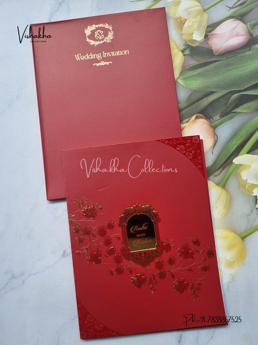 Semi Box Colored invitation Cards SN-72