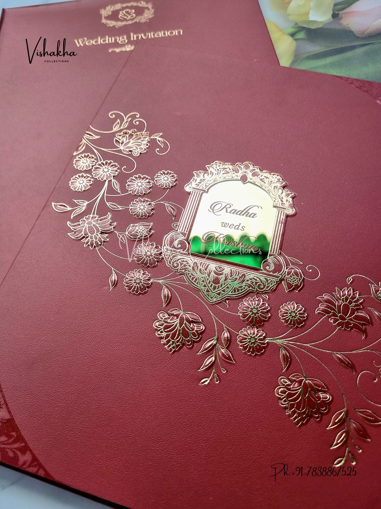 Semi Box Colored invitation Cards SN-72