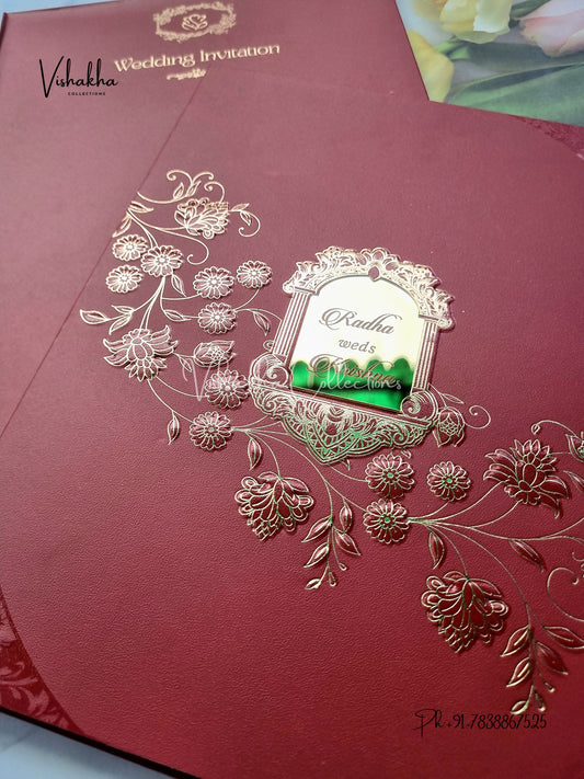 Semi Box Colored invitation Cards SN-72