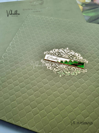 Hindu Muslim Christian Sikh Padded invitation Cards SN-77