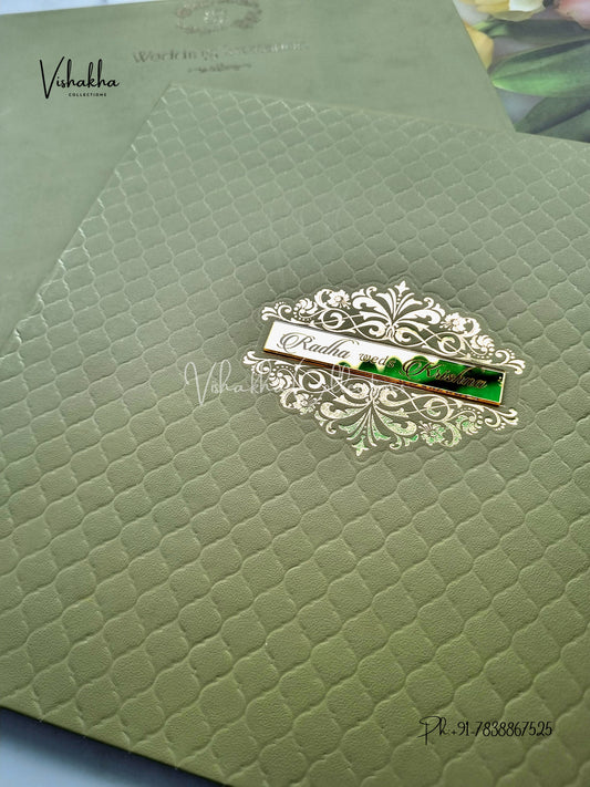 Hindu Muslim Christian Sikh Padded invitation Cards SN-77