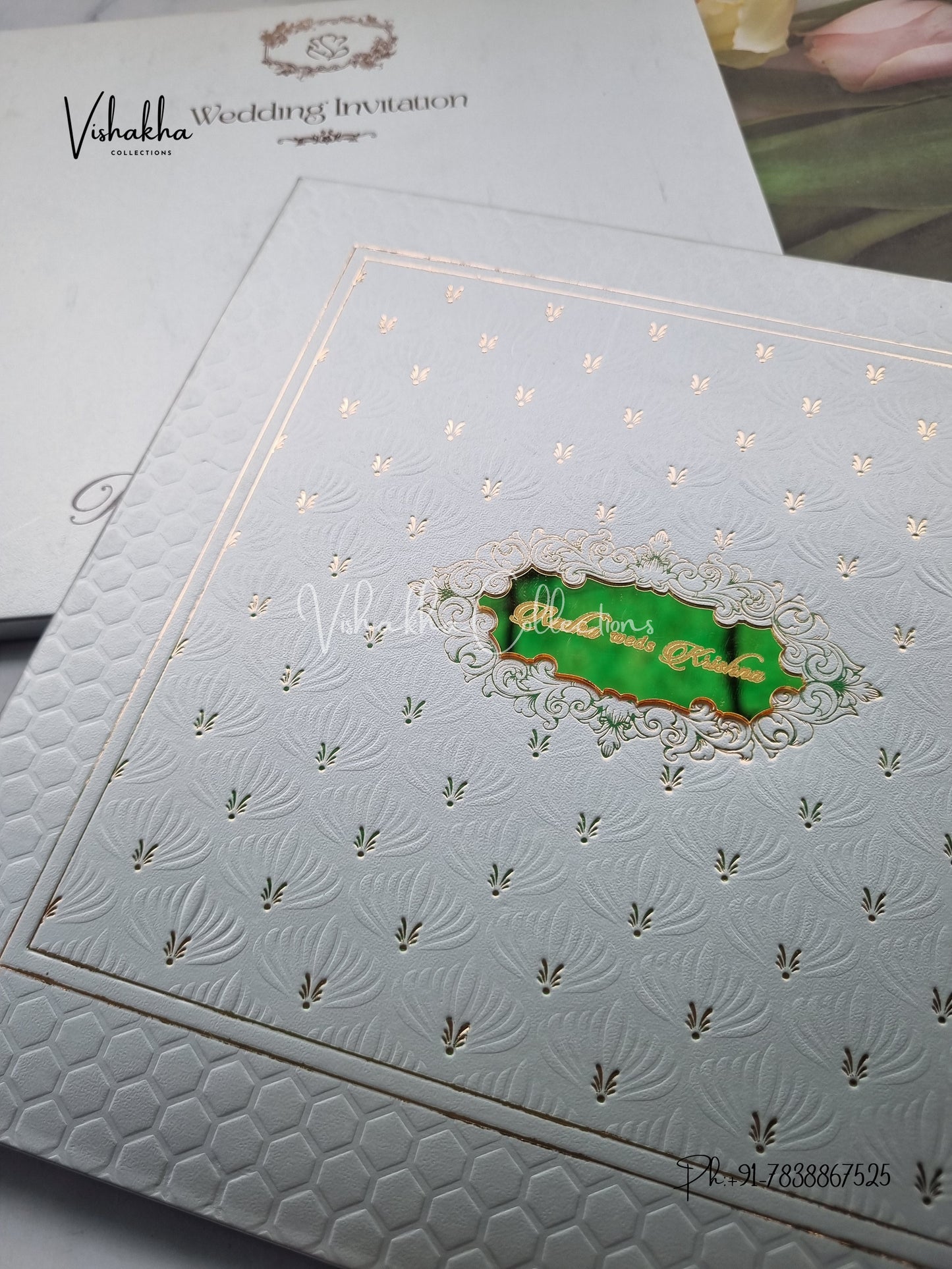 Hindu Muslim Christian Sikh Padded invitation Cards SN-80