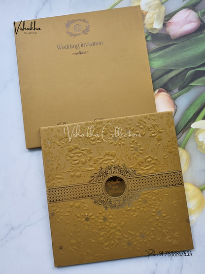 Hindu Muslim Christian Sikh Padded invitation Cards SN-81