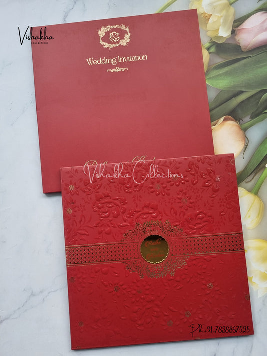 Hindu Muslim Christian Sikh Padded invitation Cards SN-82