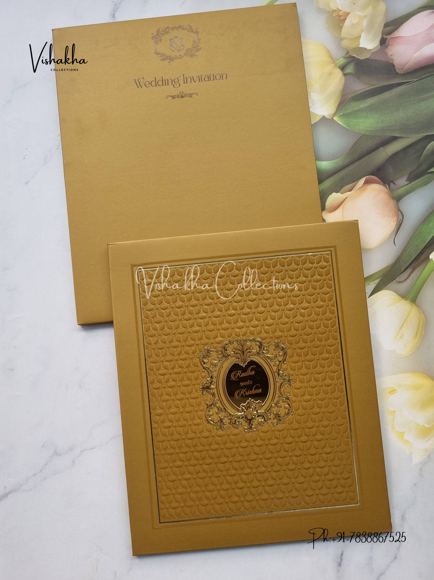 Hindu Muslim Christian Sikh Padded invitation Cards SN-84