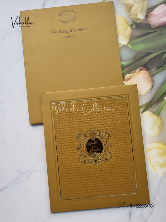 Hindu Muslim Christian Sikh Padded invitation Cards SN-84