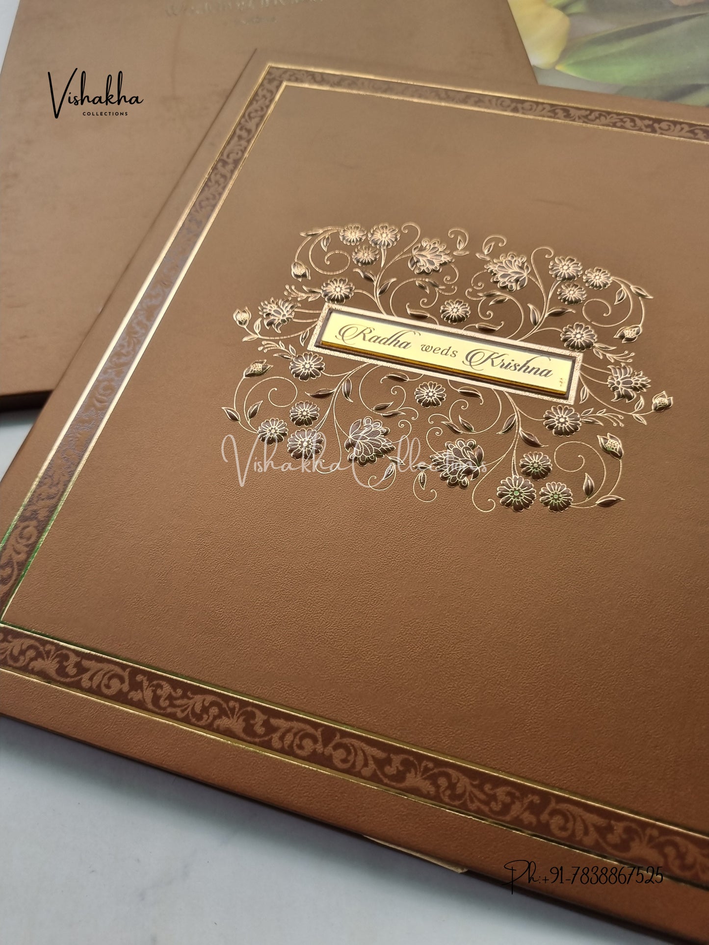 Hindu Muslim Christian Sikh Padded invitation Cards SN-87