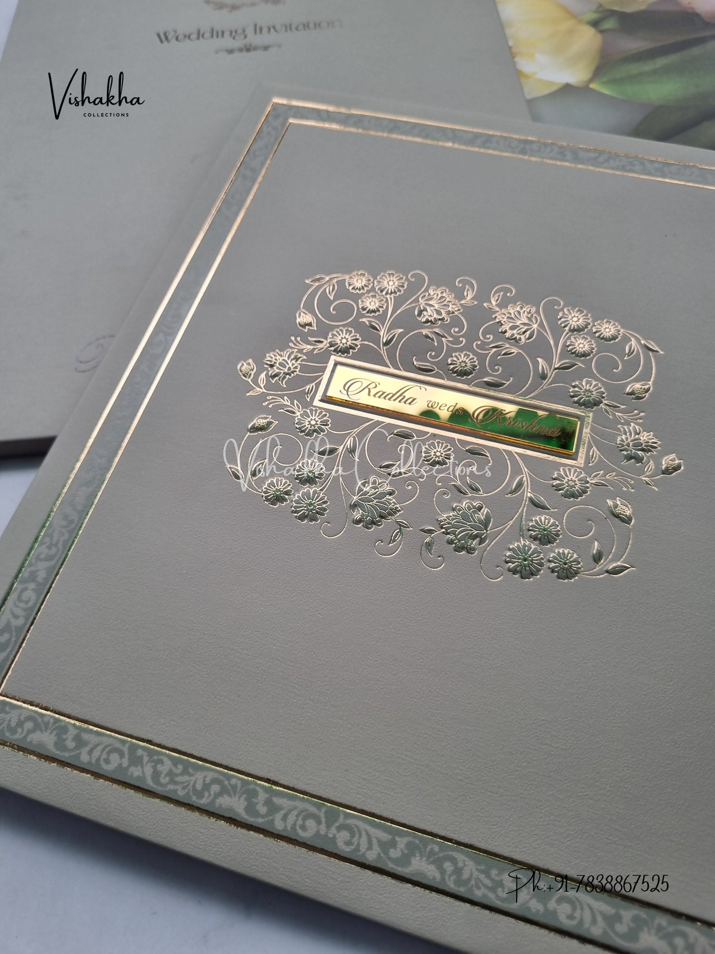 Hindu Muslim Christian Sikh Padded invitation Cards SN-88