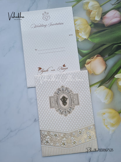 Ganesh Ji Hindu invitation Cards VN-718