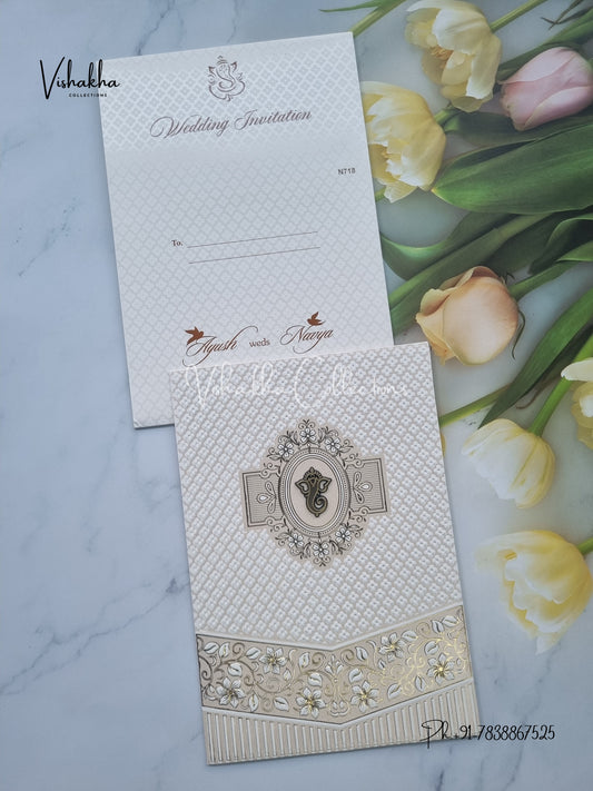 Ganesh Ji Hindu invitation Cards VN-718