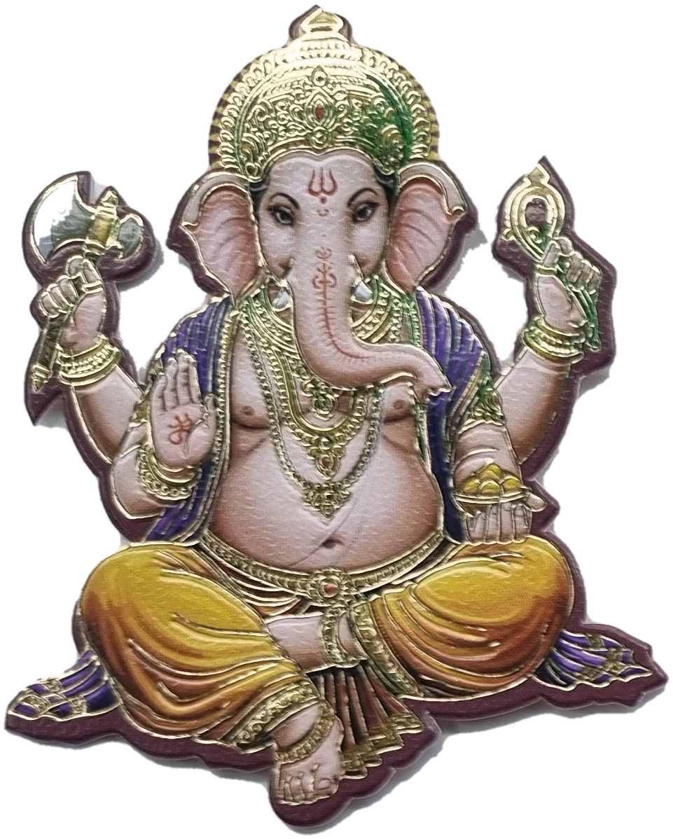 Ganesh Ji emblem for Semi Box Ganesh Ji Hindu Jain invitation Cards SK-3573