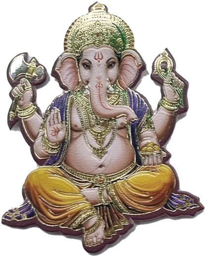 Ganesh Ji emblem for Semi Box Ganesh Ji Hindu Jain invitation Cards SK-3573