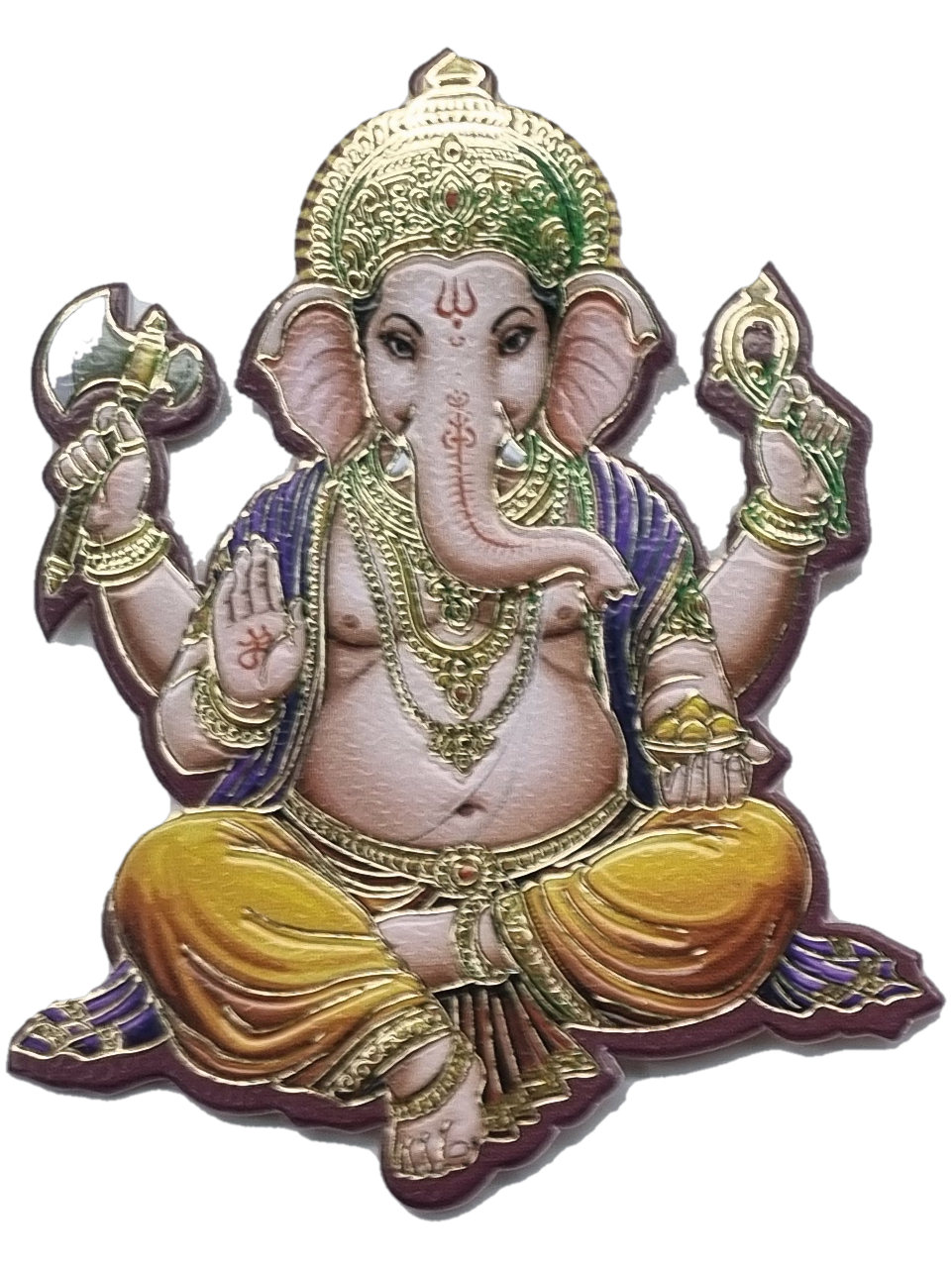 Ganesh Ji emblem for Semi Box Ganesh Ji Hindu Jain invitation Cards SK-3573