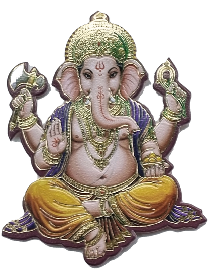 Ganesh Ji emblem for Semi Box Ganesh Ji Hindu Jain invitation Cards SK-3573