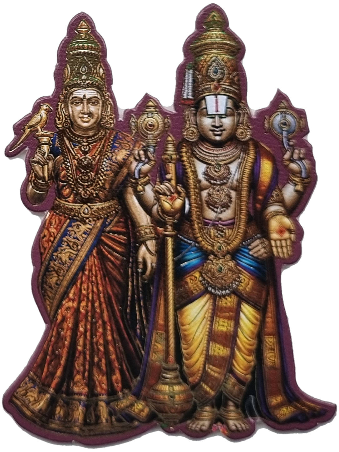 Lakshmi Vishnu emblem for Semi Box Ganesh Ji Hindu Jain invitation Cards SK-3573