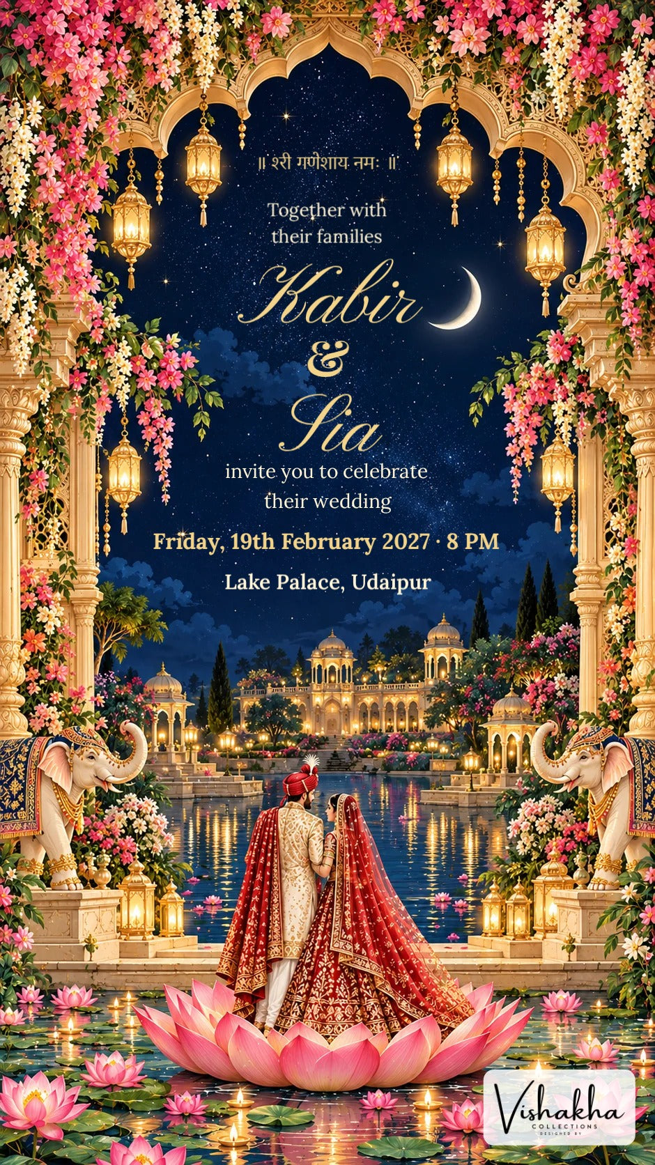 Invite preview with sample text