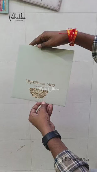 Laser Cut Geometric Hindu Muslim Christian Sikh Jain invitation Cards LN-983 – video