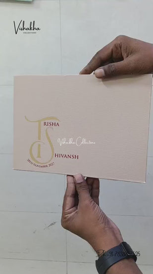Semi Box Laser Cut Padded Hindu Muslim Christian Sikh Jain invitation Cards LN-990 – video