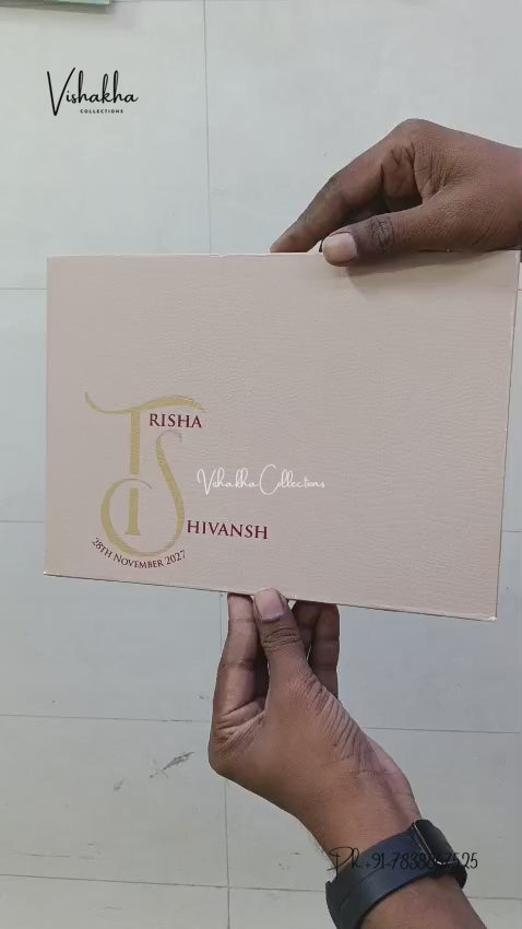 Semi Box Laser Cut Padded Hindu Muslim Christian Sikh Jain invitation Cards LN-990 – video