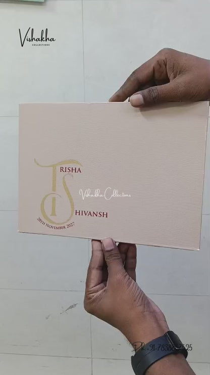 Semi Box Laser Cut Padded Hindu Muslim Christian Sikh Jain invitation Cards LN-990 – video
