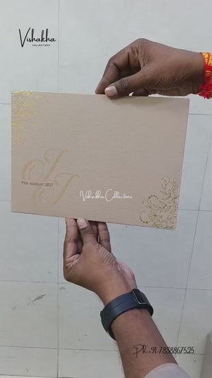 Semi Box Padded Hindu Muslim Christian Sikh Jain invitation Cards LN-945 – video
