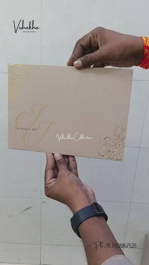Semi Box Padded Hindu Muslim Christian Sikh Jain invitation Cards LN-945 – video