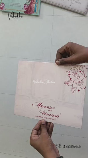 Dulah Dulhan Hindu Muslim Christian Sikh Jain invitation Cards LN-998 – video