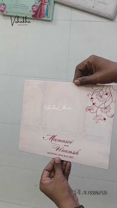 Dulah Dulhan Hindu Muslim Christian Sikh Jain invitation Cards LN-998 – video