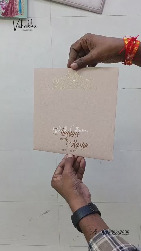 Hathi Hindu Muslim Christian Sikh Jain invitation Cards LN-984 – video