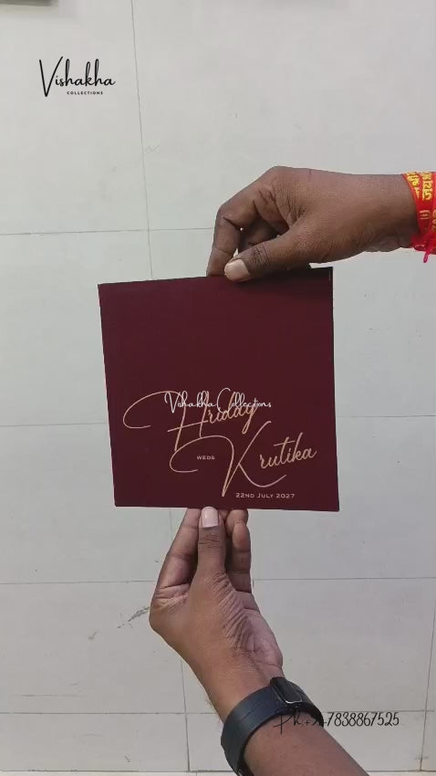 Acrylic Royal Hindu Muslim Christian Sikh Jain invitation Cards LN-1026 – video