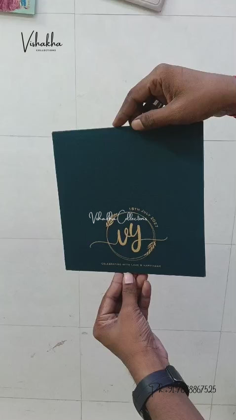 Semi Box Acrylic Flower Hindu Muslim Christian Sikh Jain invitation Cards LN-1045 – video