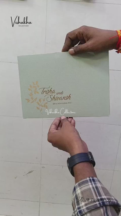 Semi Box Laser Cut Padded Hindu Muslim Christian Sikh Jain invitation Cards LN-993 – video