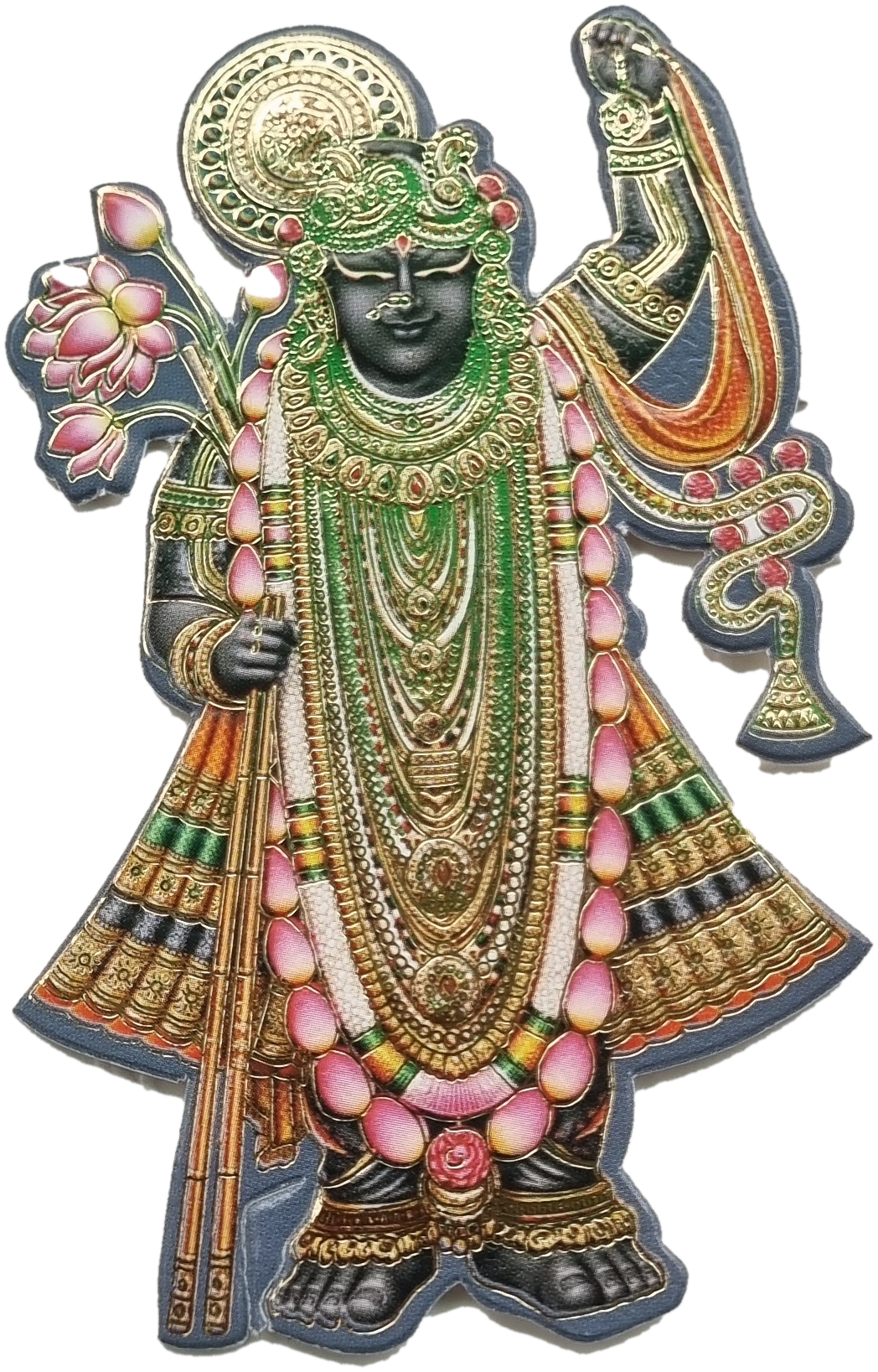 Shrinathji emblem for Semi Box Ganesh Ji Hindu Jain invitation Cards SK-3573