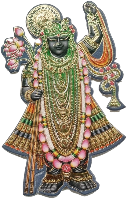 Shrinathji emblem for Semi Box Ganesh Ji Hindu Jain invitation Cards SK-3573