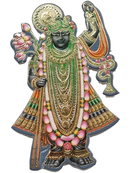 Shrinathji emblem for Semi Box Ganesh Ji Hindu Jain invitation Cards SK-3573