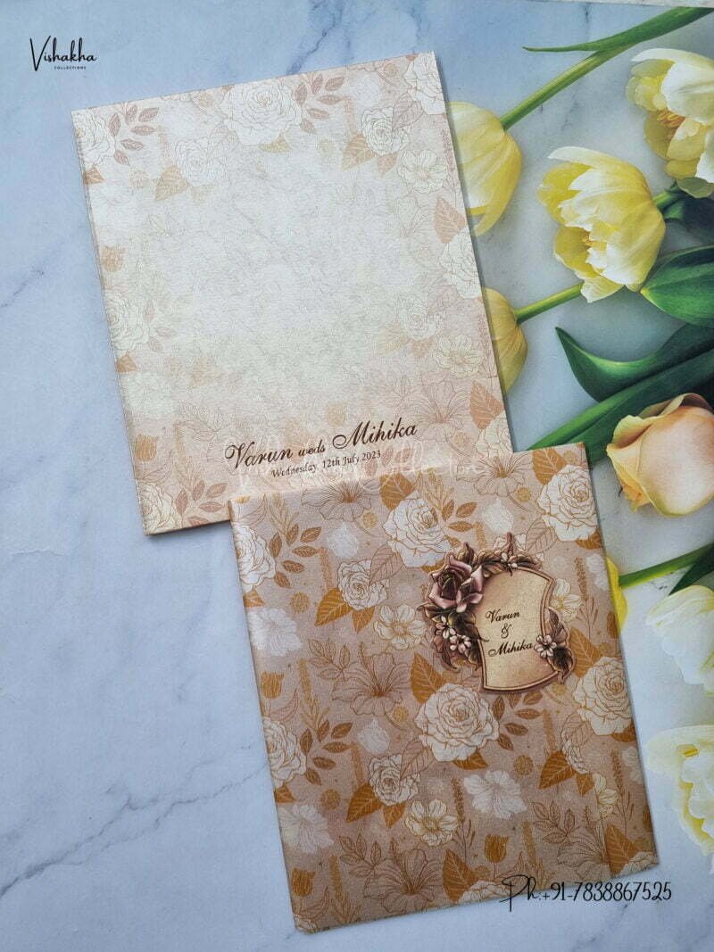 Designer Premium Customized Wedding Invitation Cards - MT270