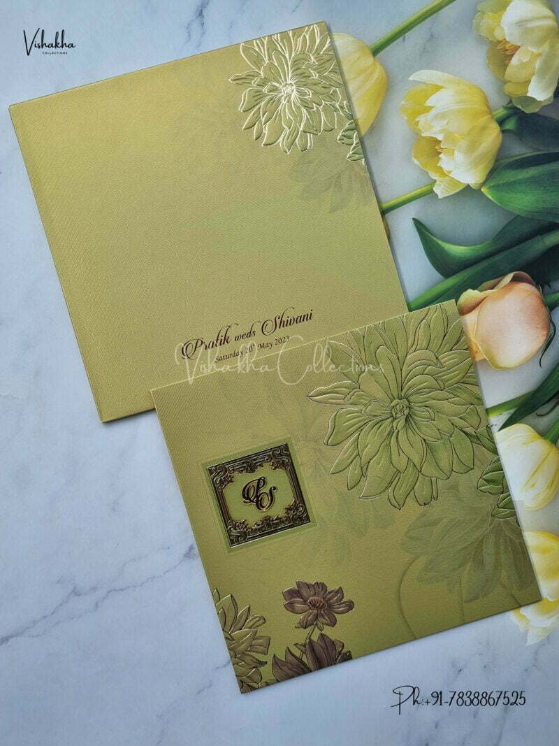 Designer Premium Customized Wedding Invitation Cards - MT237