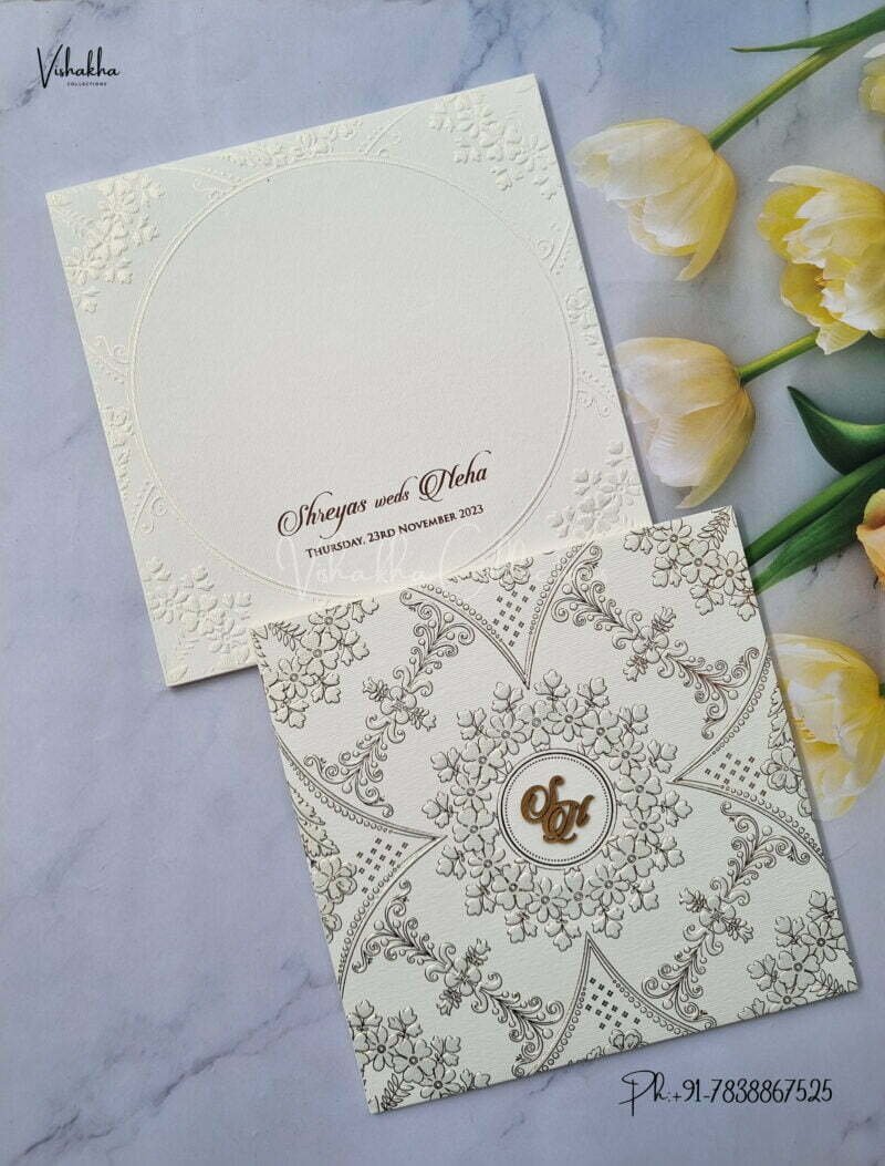 Designer Premium Customized Wedding Invitation Cards - MT283