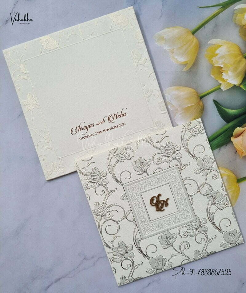 Designer Premium Customized Wedding Invitation Cards - MT285