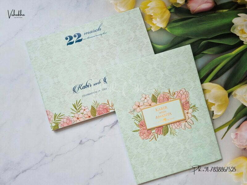 Designer Premium Customized Wedding Invitation Cards - MT3162