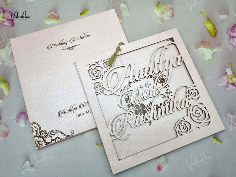 Designer Premium Customized Wedding Invitation Cards - A-2920