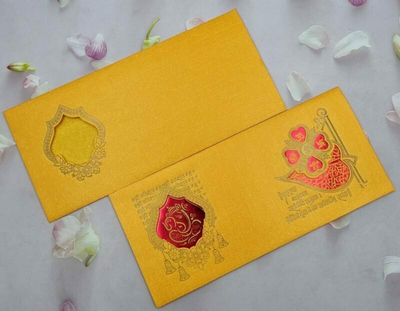 Shree Ganeshay Namah Red Wedding Invitation Card