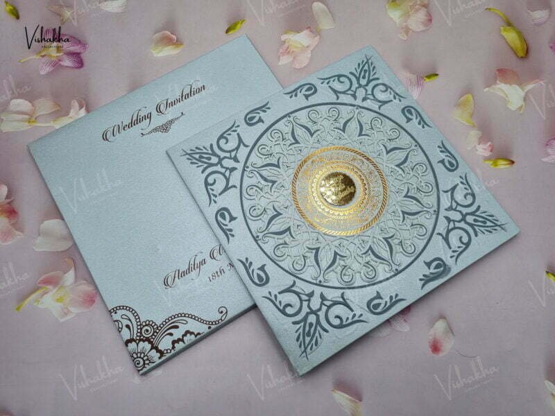 Designer Premium Customized Wedding Invitation Cards - A-2898