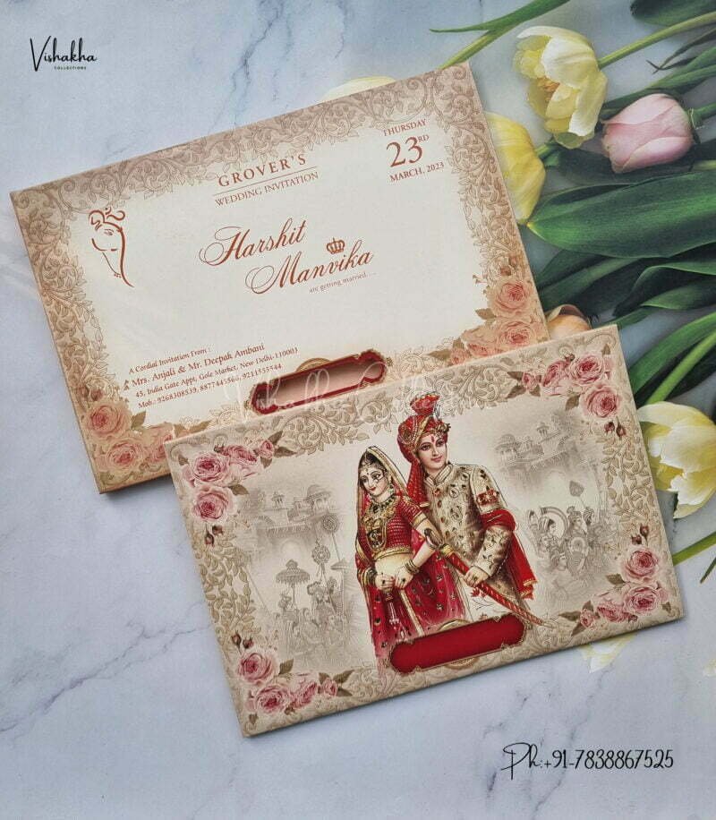 Designer Premium Customized Wedding Invitation Cards - ATC105