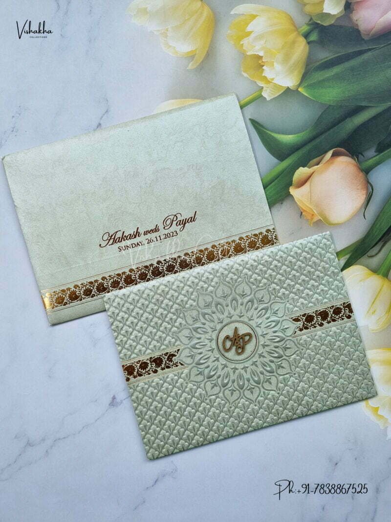 Designer Premium Customized Wedding Invitation Cards - MT227