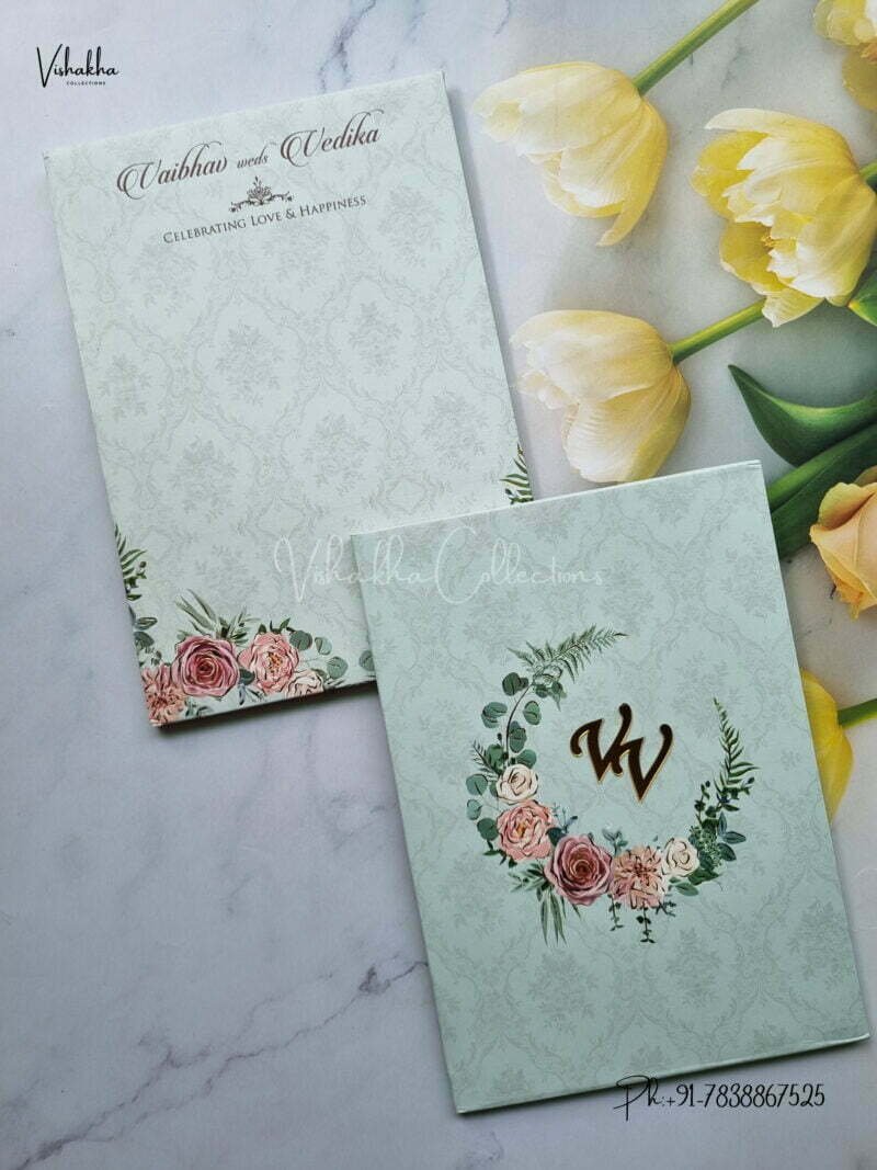 Designer Premium Customized Wedding Invitation Cards - MT3193