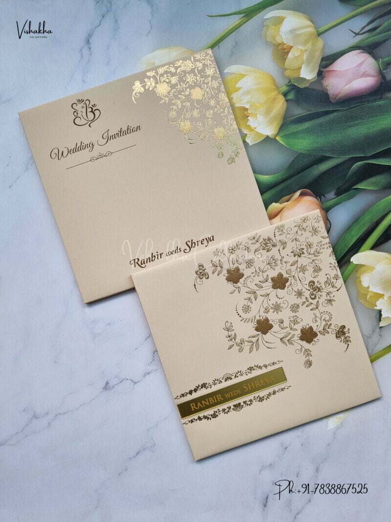 Designer Premium Customized Wedding Invitation Cards - S1520