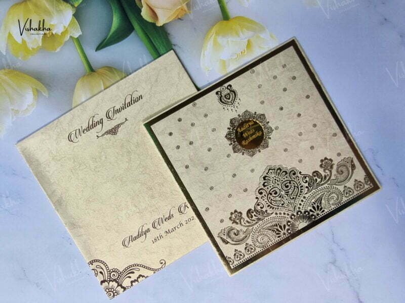 Designer Premium Customized Wedding Invitation Cards - A-2862