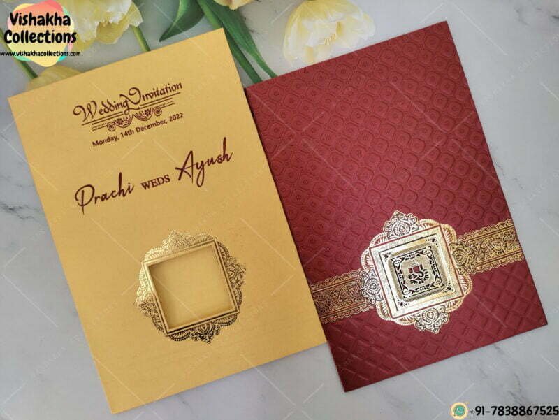 Designer Premium Customized Wedding Invitation Cards - VC-K5787